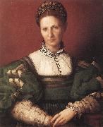 Portrait of a Lady in Green BRONZINO, Agnolo